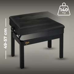 V-TONE PB2 BK Pianopall – Justerbar 49–57 cm