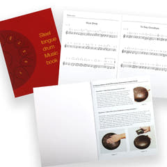 Tongue Drum 8" Svart inkl. Tillbehör (11 Toner)