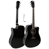 V-TONE VEAG1 CE BK elektro-akustisk gitarr 4/4 dreadnought cutaway svart