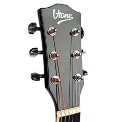 V-TONE VEAG1 CE BK elektro-akustisk gitarr 4/4 dreadnought cutaway svart