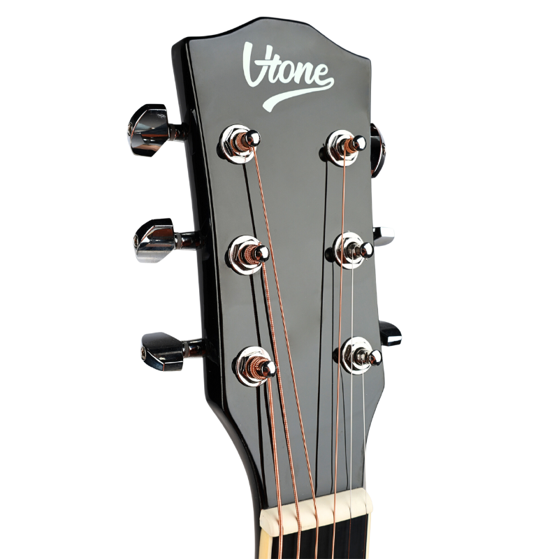 V-TONE VEAG1 CE BK elektro-akustisk gitarr 4/4 dreadnought cutaway svart