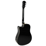 V-TONE VEAG1 CE BK elektro-akustisk gitarr 4/4 dreadnought cutaway svart
