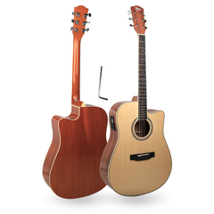 V-TONE VEAG1 CE NT Elektroakustisk Gitarrer 4/4 Dreadnought Cutaway – natur