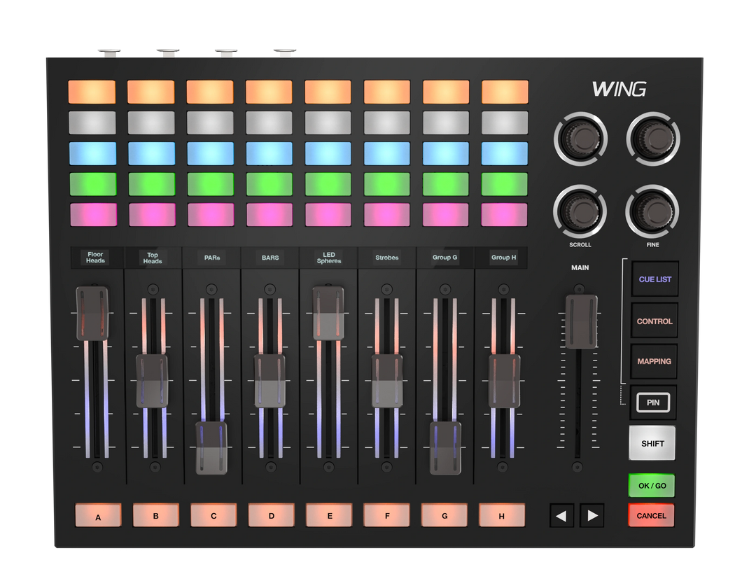 Wolfmix WING – Professionell DMX-ljuskonsol och W1-expansion