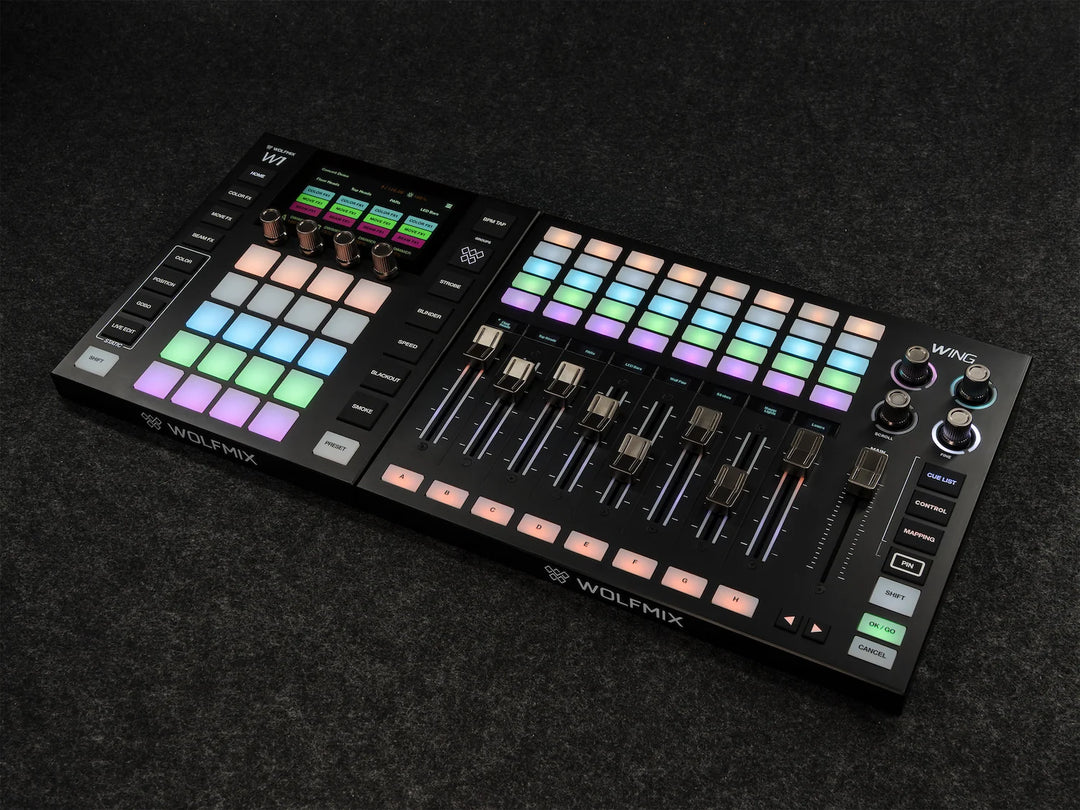 Wolfmix WING – Professionell DMX-ljuskonsol och W1-expansion