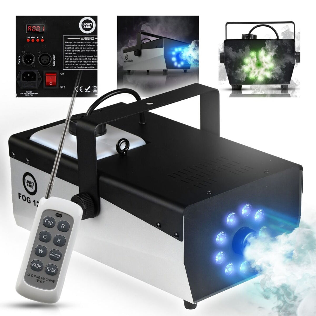 Light4Me Fog 1200 LED V2 Rökmaskin 1200W med LED