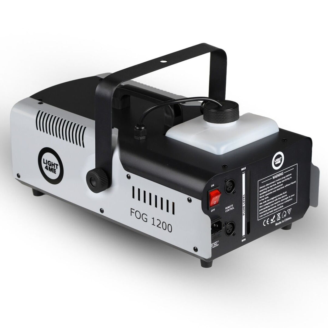Light4Me Fog 1200 Rökmaskin 1200W med Trådlös & Kablet Fjärrkontroll