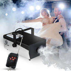 Light4Me Fog 1200 V2 Rökmaskin 1200W med Trådlös Fjärrkontroll & DMX