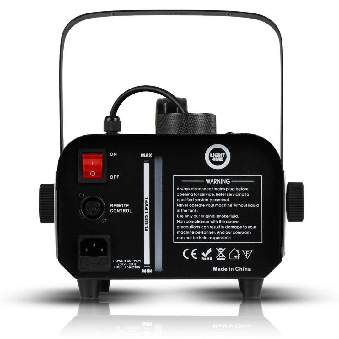 Light4Me Fog 900 Rökmaskin 900W med Trådløs Fjernbetjening