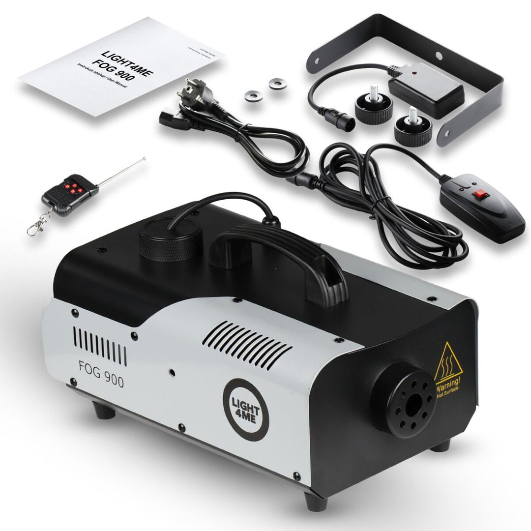 Light4Me Fog 900 Rökmaskin 900W med Trådløs Fjernbetjening