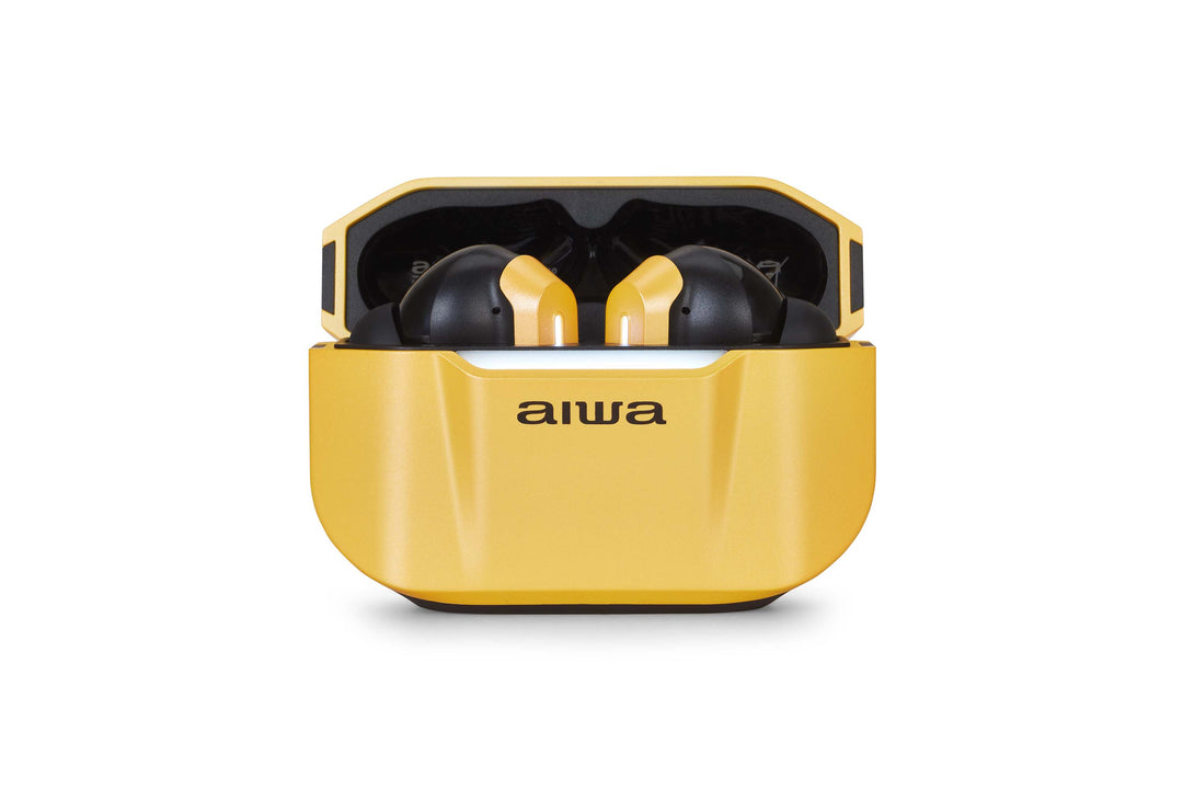 Aiwa ETWS-330YL TWS-öronsnäckor, gul