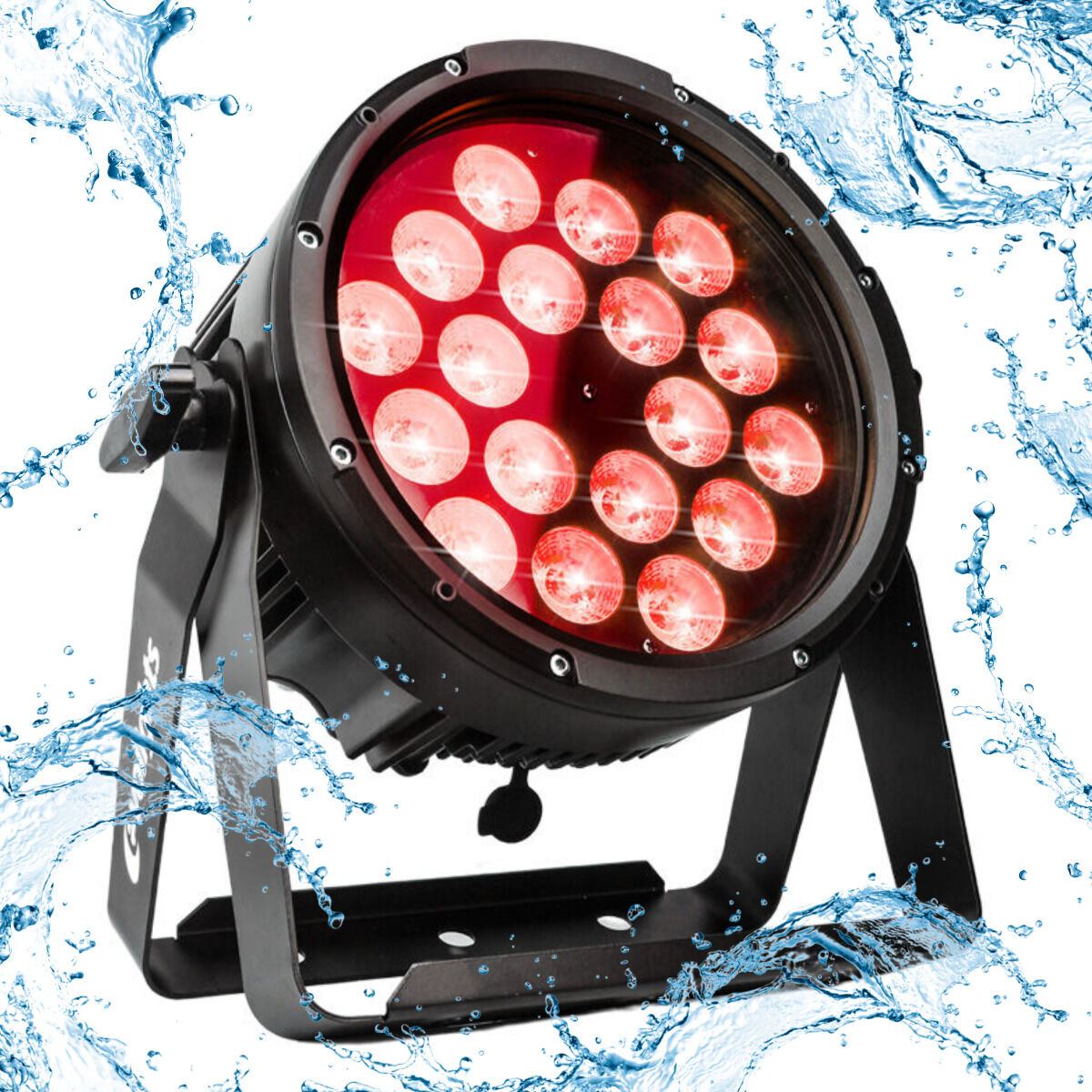 Evolights Glacier 18 LED PAR IP65 – 18x12W RGBWA-UV scen-spot