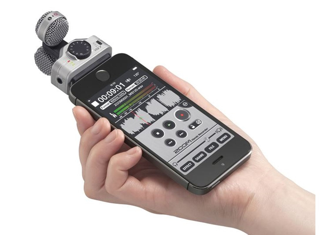 Zoom iQ7 iOS-inspelare